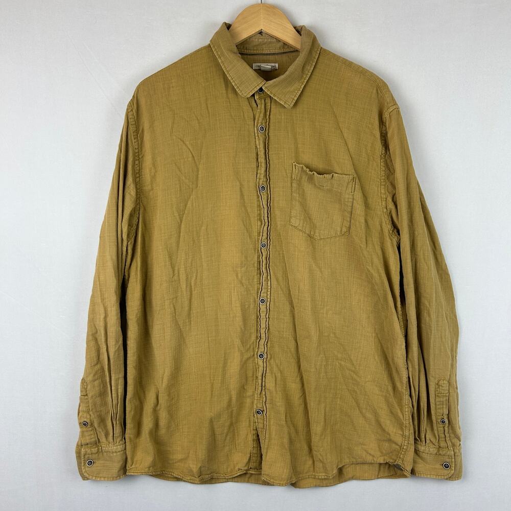 Carbon2Cobalt Gold Button Up Long Sleeve Shirt 133652 Men's Size LT L Tall